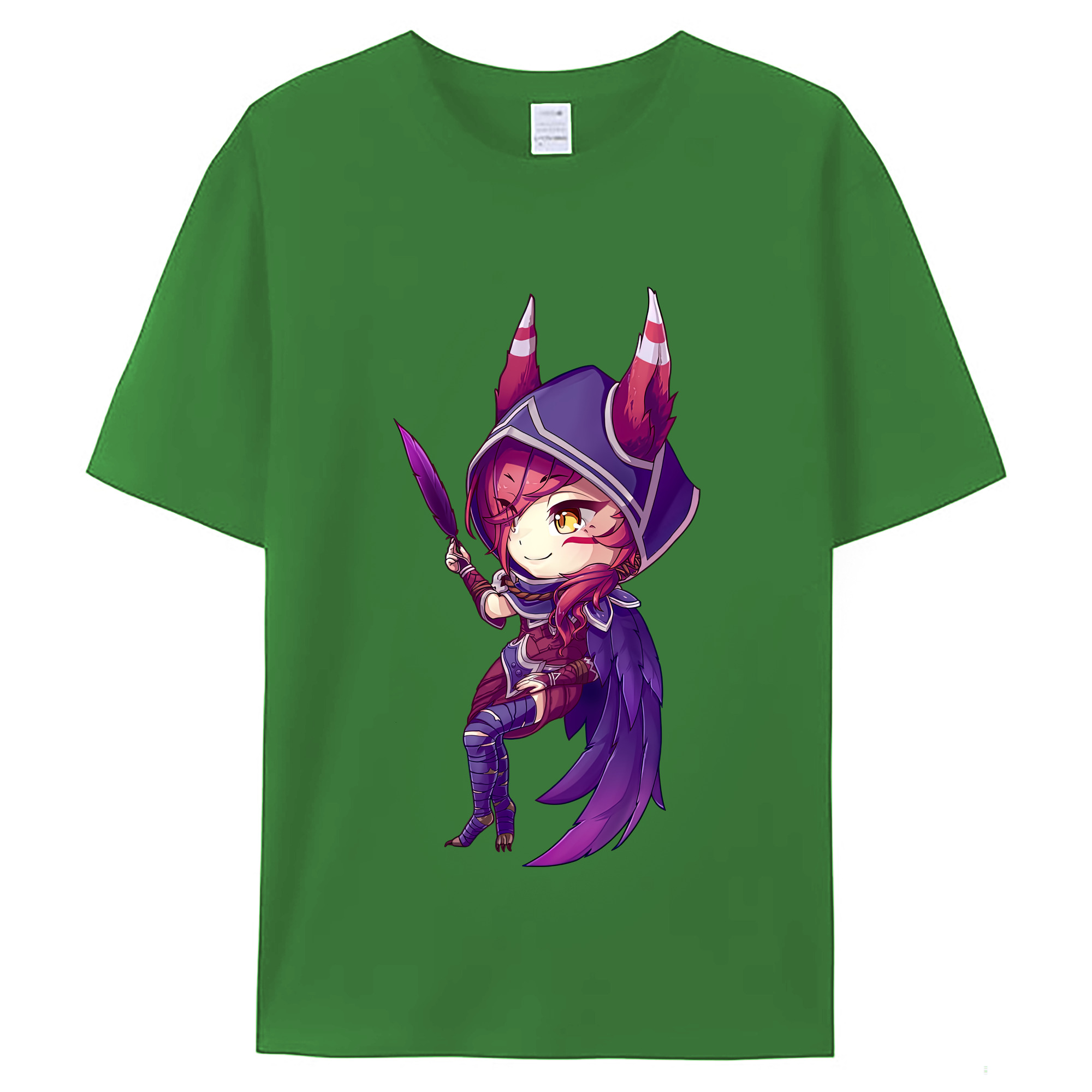 （画像用） リーグ・オブ・レジェンド League of Legends LOL レディースカジュアルプリントTシャツ（綿100％）